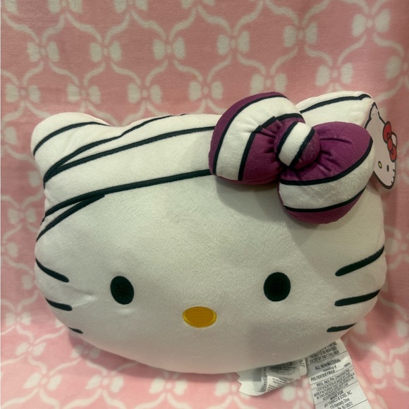 Hello Kitty Plush Mummy Pillow with Purple Bow - Picture 1 of 5